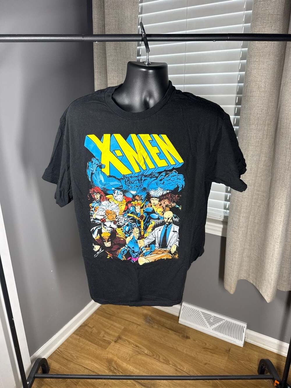 Marvel X-Men Jim Lee Group Graphic T-Shirt Black XL